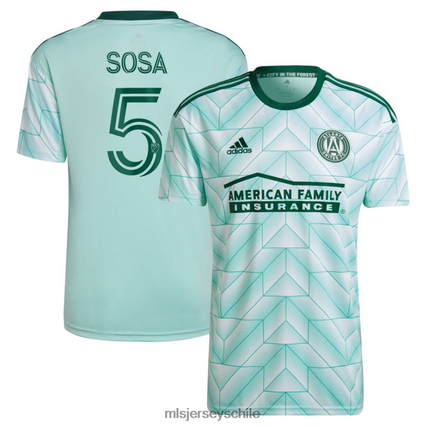 niños atlanta united fc santiago sosa adidas mint 2022 the forest kit réplica de camiseta del jugador jersey MLS Jerseys 200LFD1335