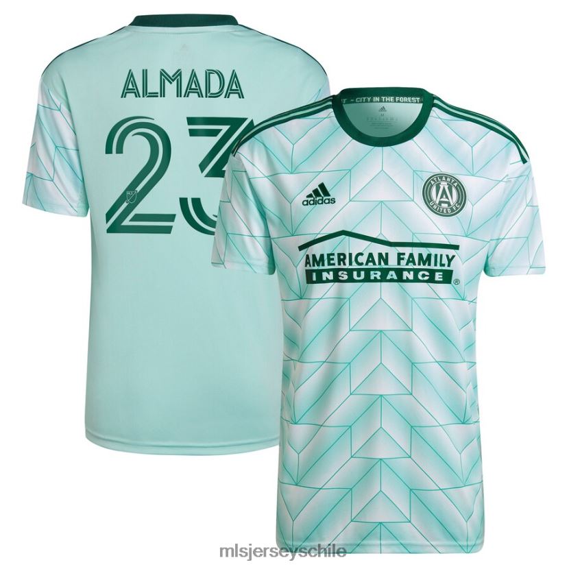 niños atlanta united fc thiago almada adidas mint 2023 the forest kit réplica de camiseta de jugador jersey MLS Jerseys 200LFD1081