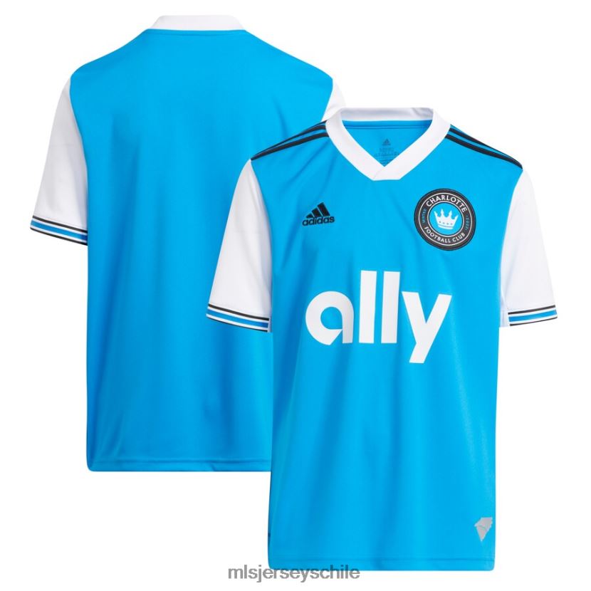 niños camiseta replica primaria charlotte fc adidas azul 2022 jersey MLS Jerseys 200LFD145