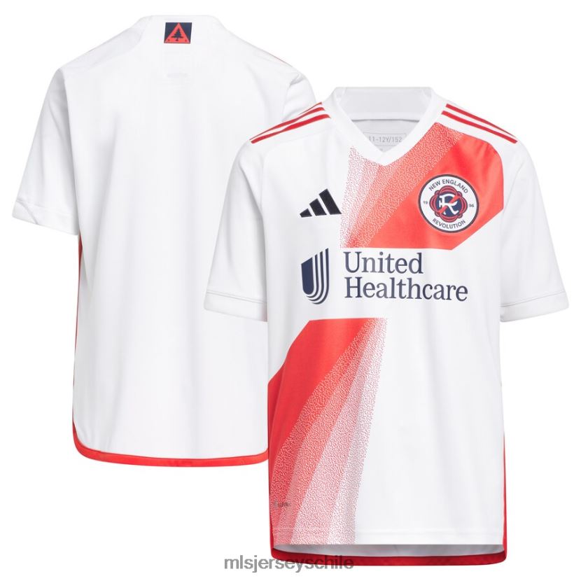 niños revolución de nueva inglaterra camiseta réplica adidas blanca 2023 defiance jersey MLS Jerseys 200LFD115