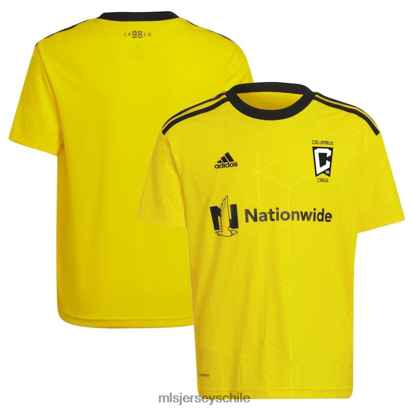 niños camiseta en blanco réplica del kit estándar dorado amarillo adidas 2022 de columbus crew jersey MLS Jerseys 200LFD526