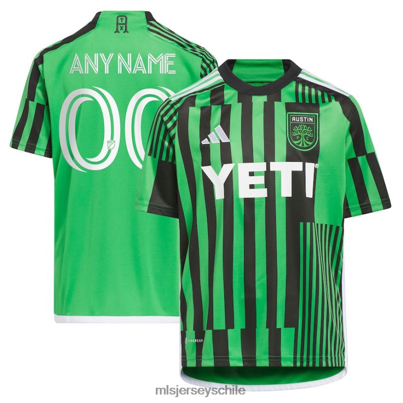 niños austin fc adidas verde 2023 las voces kit réplica camiseta personalizada jersey MLS Jerseys 200LFD203