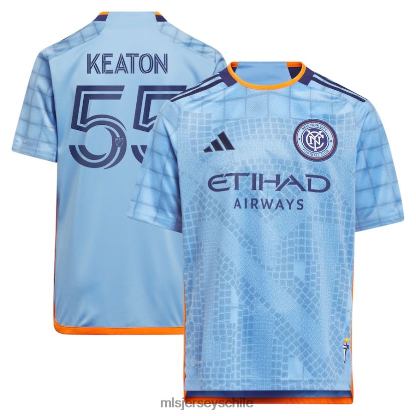niños camiseta adidas new york city fc keaton parks azul claro 2023 réplica del kit interboro jersey MLS Jerseys 200LFD1000