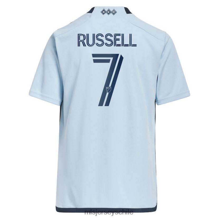 niños sporting kansas city johnny russell adidas azul claro 2023 aros 4.0 réplica de camiseta de jugador jersey MLS Jerseys 200LFD322