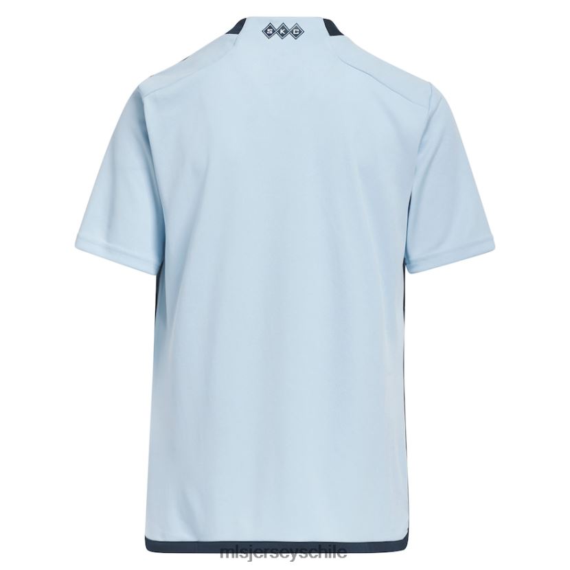 niños camiseta réplica del sporting kansas city adidas azul claro 2023 Hoops 4.0 jersey MLS Jerseys 200LFD362