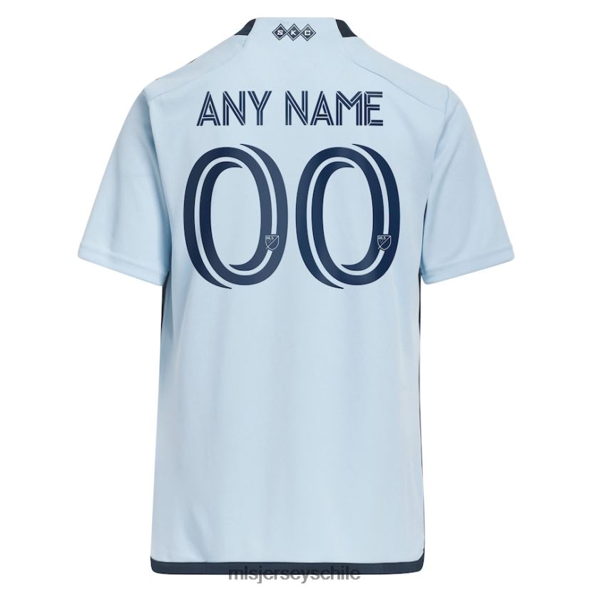 niños sporting kansas city adidas azul claro 2023 aros 4.0 réplica de camiseta personalizada jersey MLS Jerseys 200LFD243