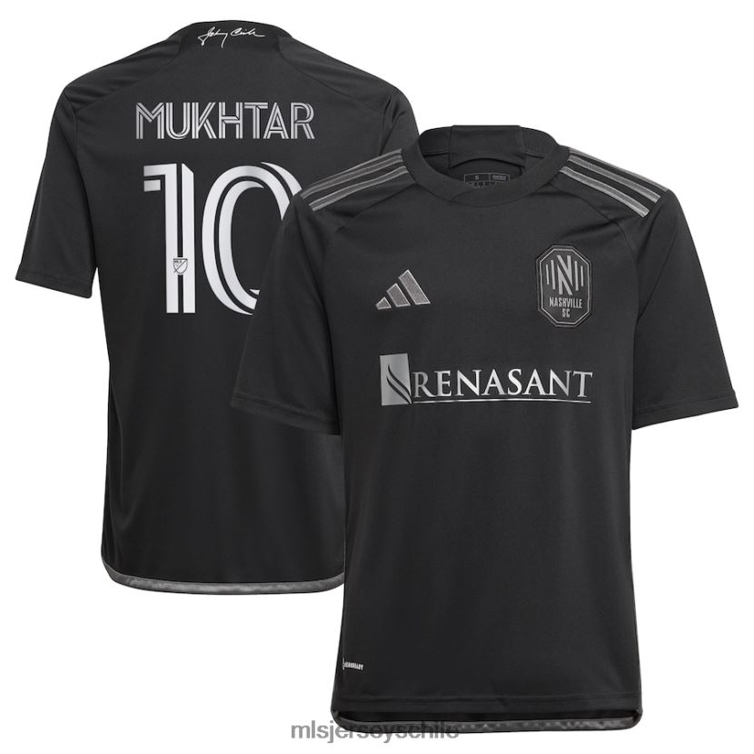 niños nashville sc hany mukhtar adidas negro 2023 hombre de negro kit réplica de camiseta de jugador jersey MLS Jerseys 200LFD113