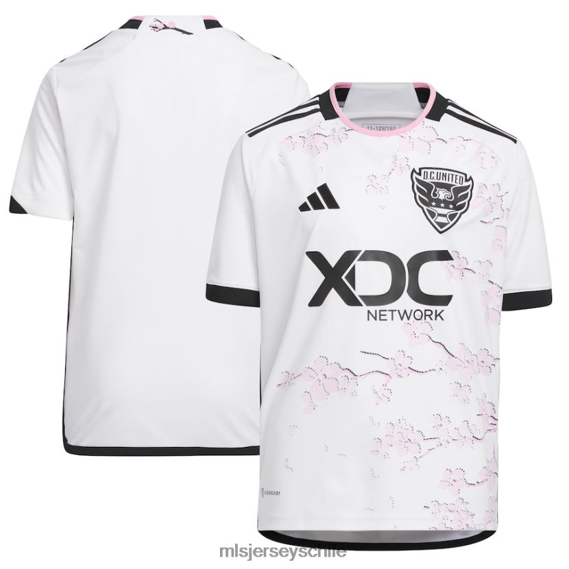 niños corriente continua. camiseta réplica del kit de la flor de cerezo blanca adidas united 2023 jersey MLS Jerseys 200LFD62